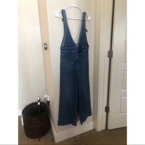 FREE PEOPLE Cropped Wide leg overalls